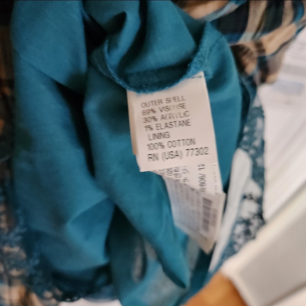 Zara Girls Tan & Green Plaid Button-Up Long Sleeve Peasant Dress - Picture 7 of 7